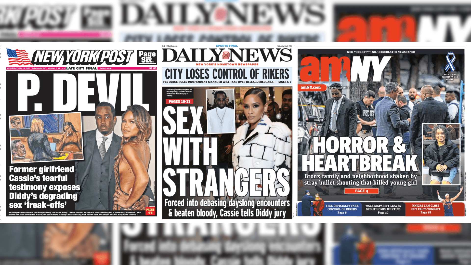 Front Pages for May 14th, 2025