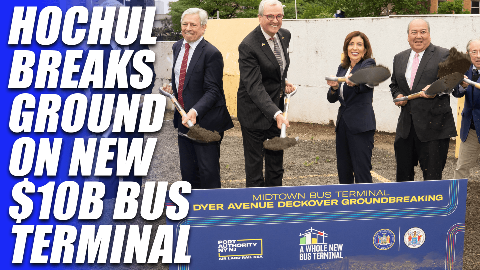 Hochul Breaks Ground On New Bus Terminal