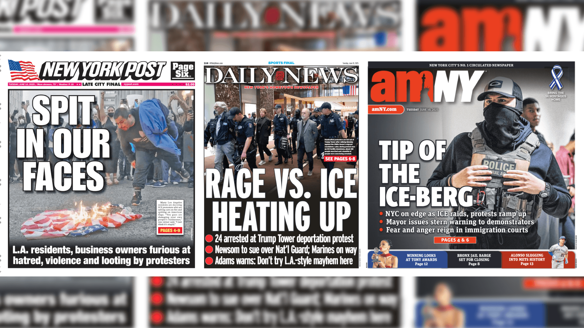 Front Pages for June 10th, 2025